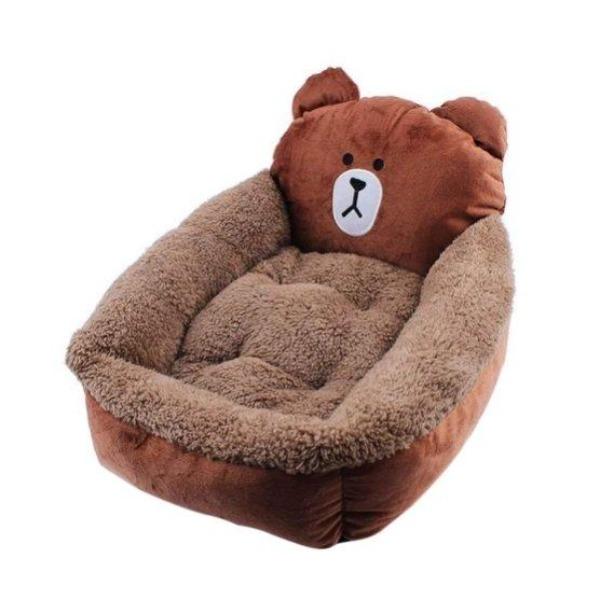 Bear face dog bed